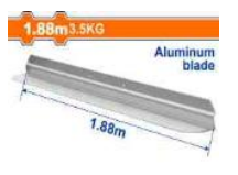 THƯỚC NHÔM MÁY ĐẦM THƯỚC 1.88M 3.5KG WADFOW WSFP1A188