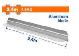 THƯỚC NHÔM MÁY ĐẦM THƯỚC 2.4M 4.5KG WADFOW WSFP1A240