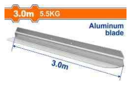 THƯỚC NHÔM MÁY ĐẦM THƯỚC 3.0M 5.5KG WADFOW WSFP1A300