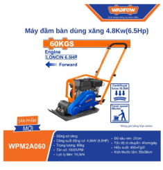 MÁY ĐẦM BÀN CHẠY XĂNG 4.8KW(6.5HP) WADFOW WPM2A060