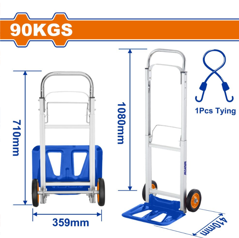 XE ĐẨY TAY CÓ THỂ GẬP LẠI 90KG WADFOW WWB9A09
