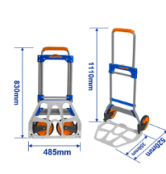 XE ĐẨY HÀNG 2 BÁNH GẤP GỌN 100KG WADFOW WWB9A10
