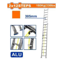 THANG NHÔM TRƯỢT 2X12 BẬC WADFOW WLD8H24