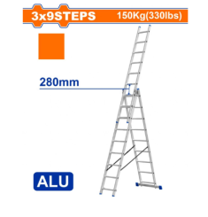 THANG XẾP NHÔM KÉO DÀI 3 ĐOẠN 3X9 WADFOW WLD6H39