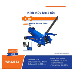 CON ĐỘI CÁ SẤU THỦY LỰC 3 TẤN WADFOW WHJ2513