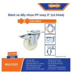 BÁNH XE ĐẨY NHỰA PP XOAY 3
