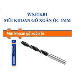 MŨI KHOAN GỖ XOẮN ỐC 6MM WADFOW WSJ1K01