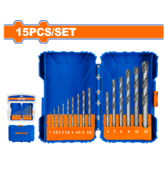 BỘ 15 MŨI KHOAN KIM LOẠI HSS WADFOW WTD6515