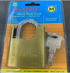 KHÓA VÀNG CHÌA MUỖNG MAXPRO MA020038