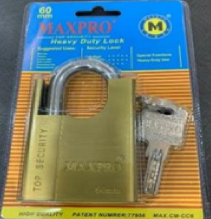 KHÓA VÀNG CHÌA MUỖNG MAXPRO MA020036