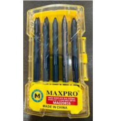 MŨI KHOAN ĐN ĐUÔI LỤC 2 CẠNH10C/ VỈ MK2-12*100 MAXPRO MA020818