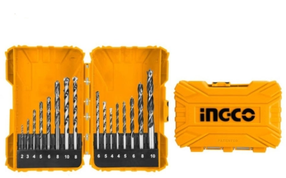 1-12MM BỘ MŨI KHOAN HSS 15 CHI TIẾT INGCO AKDL51501