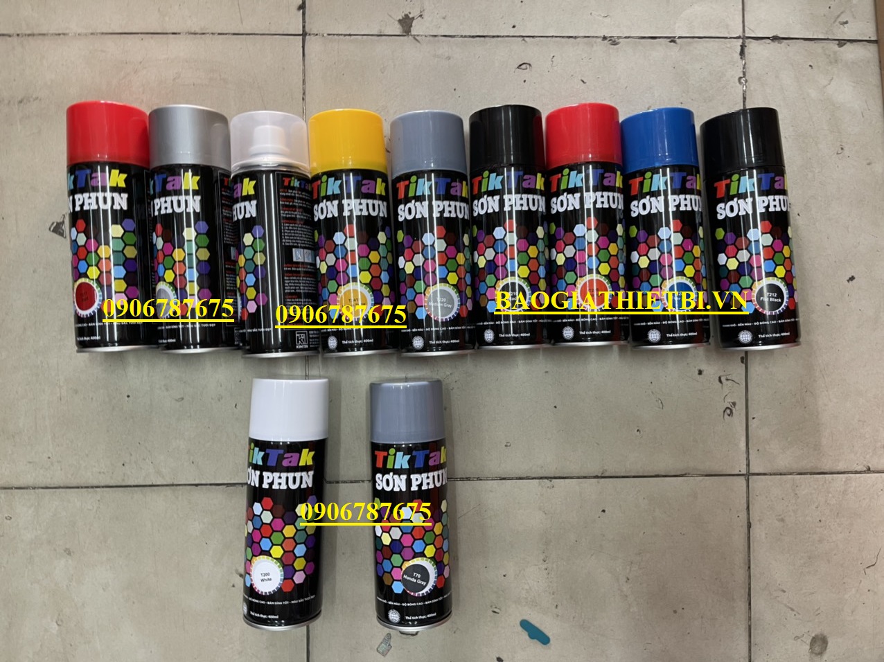 SƠN PHUN TITAK T211 MÀU ĐỎ 400ML