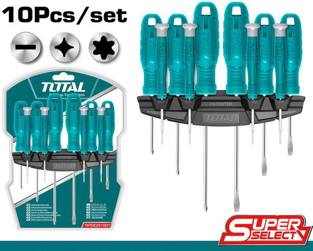 BỘ 10 TUA VÍT TOTAL THTDC251001