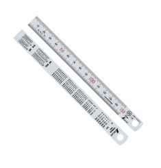 THƯỚC LÁ INOX MẠ NHŨ BẠC 15CM SHINWA 13005 H101A