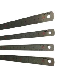 THƯỚC LÁ INOX NHŨ BẠC 200X13X0.5MM TTP USA 230-45808