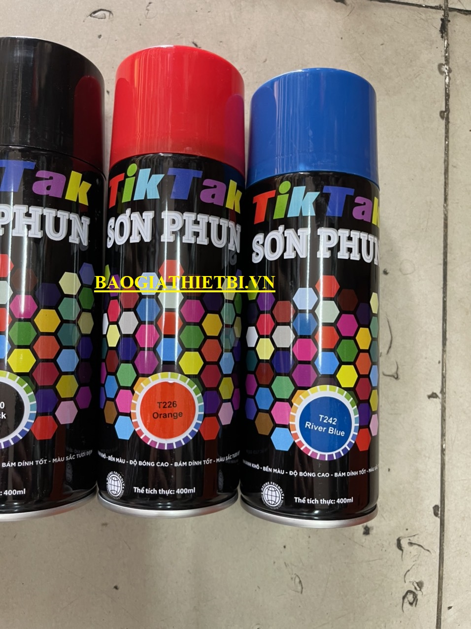 SƠN PHUN MÀU XANH NƯỚC BIỂN TIKTAK T242 400ML